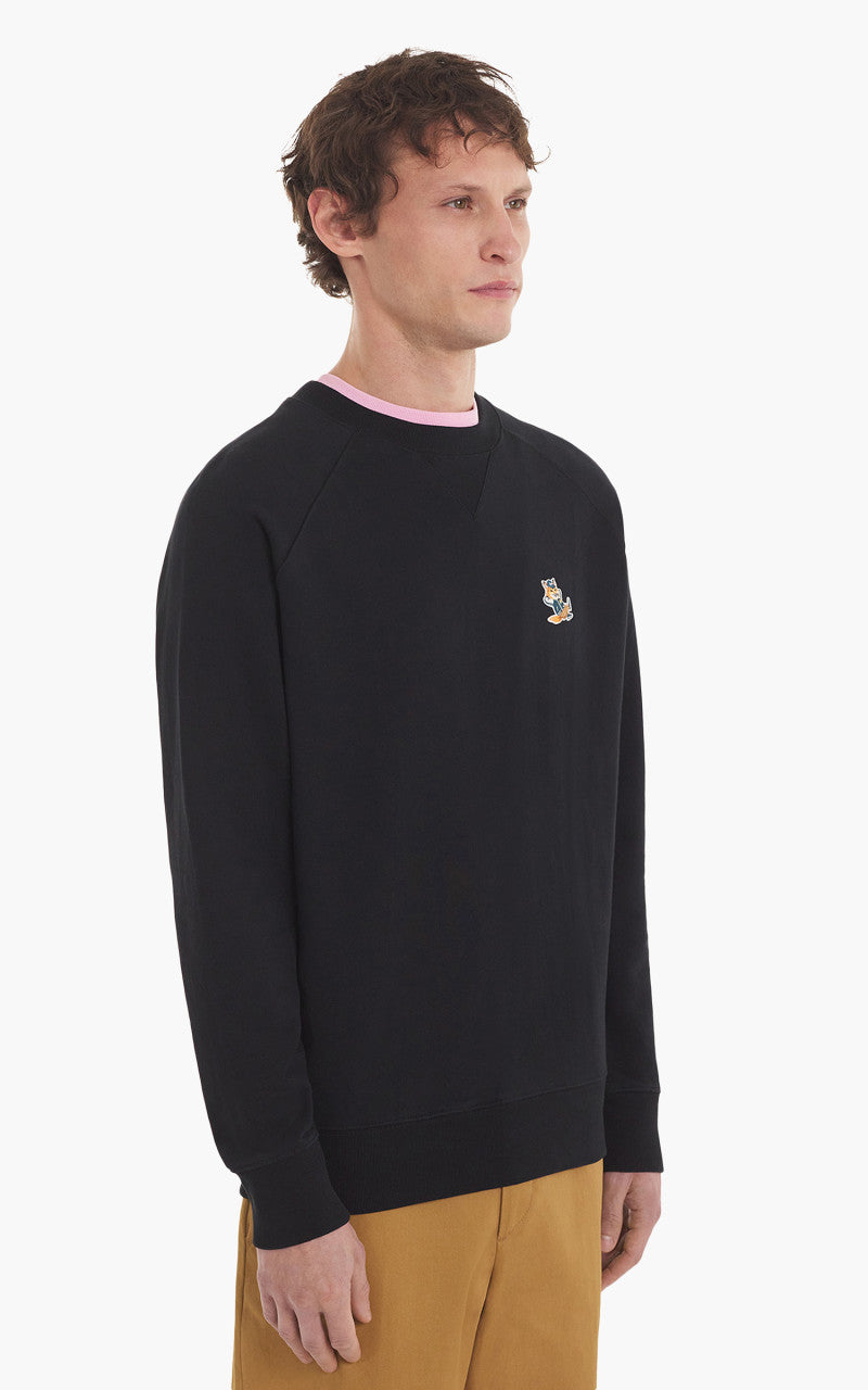 Maison Kitsuné Dressed Fox Patch Classic Sweatshirt Black