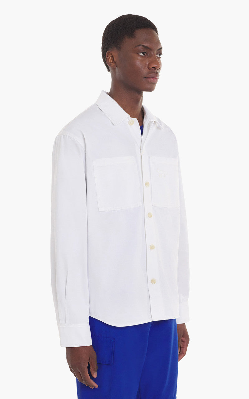 Maison Kitsuné Snaps Overshirt Milky White