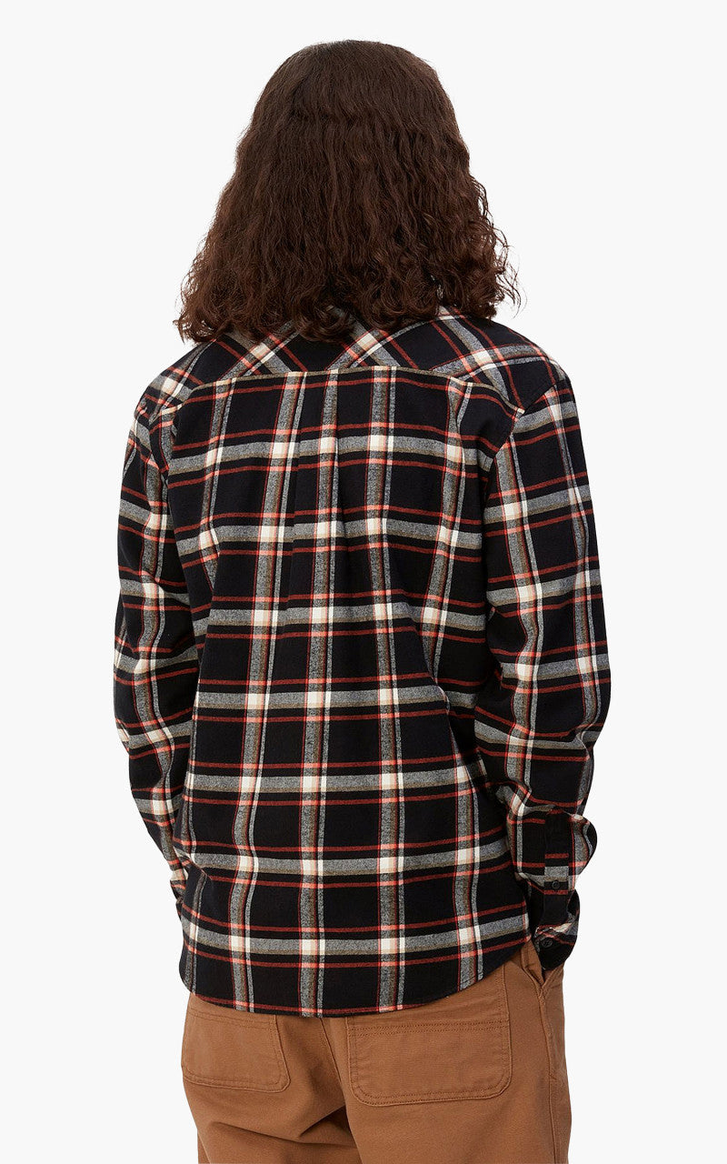 Carhartt WIP L/S Barten Shirt Barten Check Black/Black