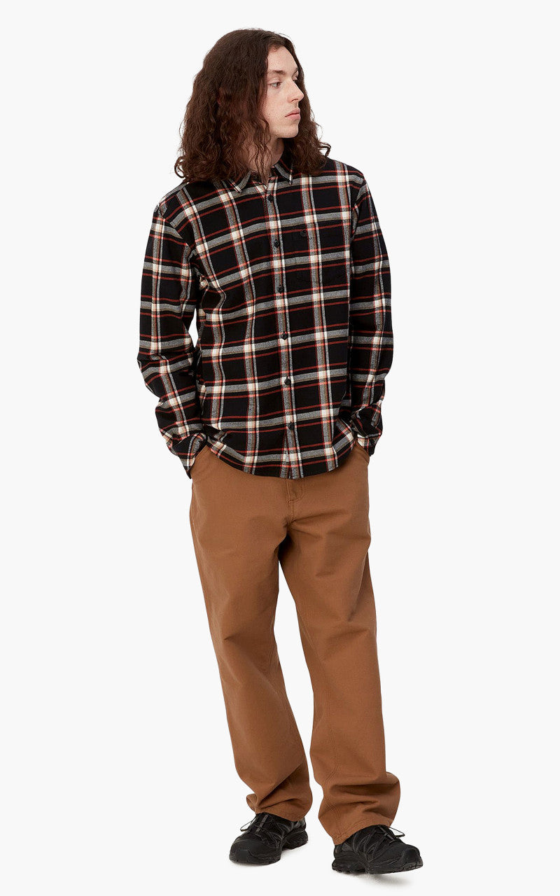 Carhartt WIP L/S Barten Shirt Barten Check Black/Black