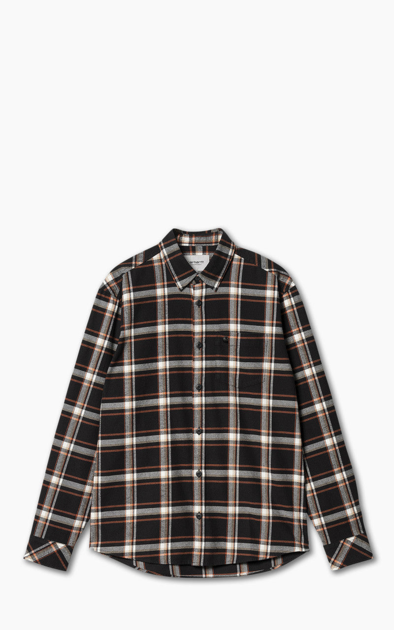 Carhartt WIP L/S Barten Shirt Barten Check Black/Black