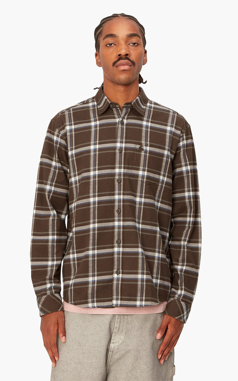 Carhartt WIP L/S Barten Shirt Barten Check Buckeye/Buckeye
