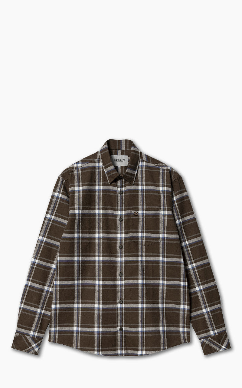 Carhartt WIP L/S Barten Shirt Barten Check Buckeye/Buckeye