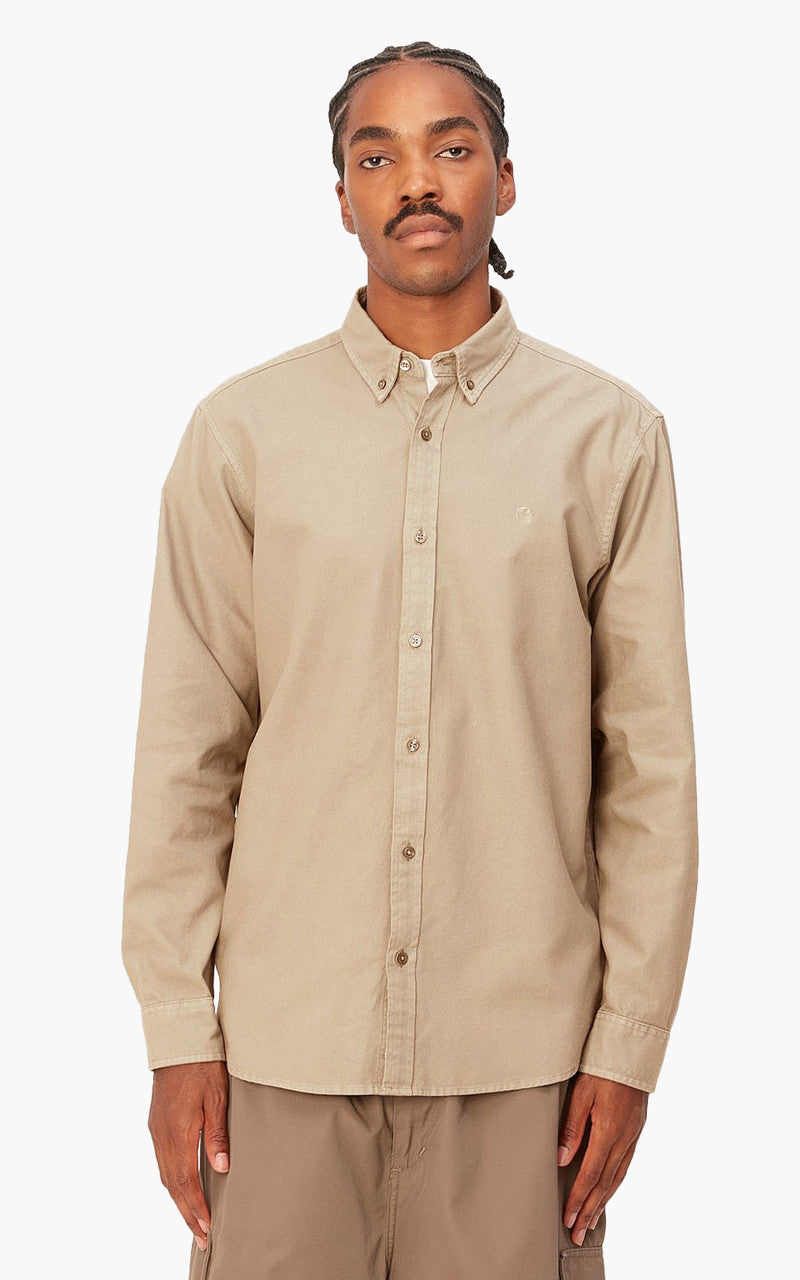 Carhartt WIP L/S Bolton Shirt Dusty H Brown
