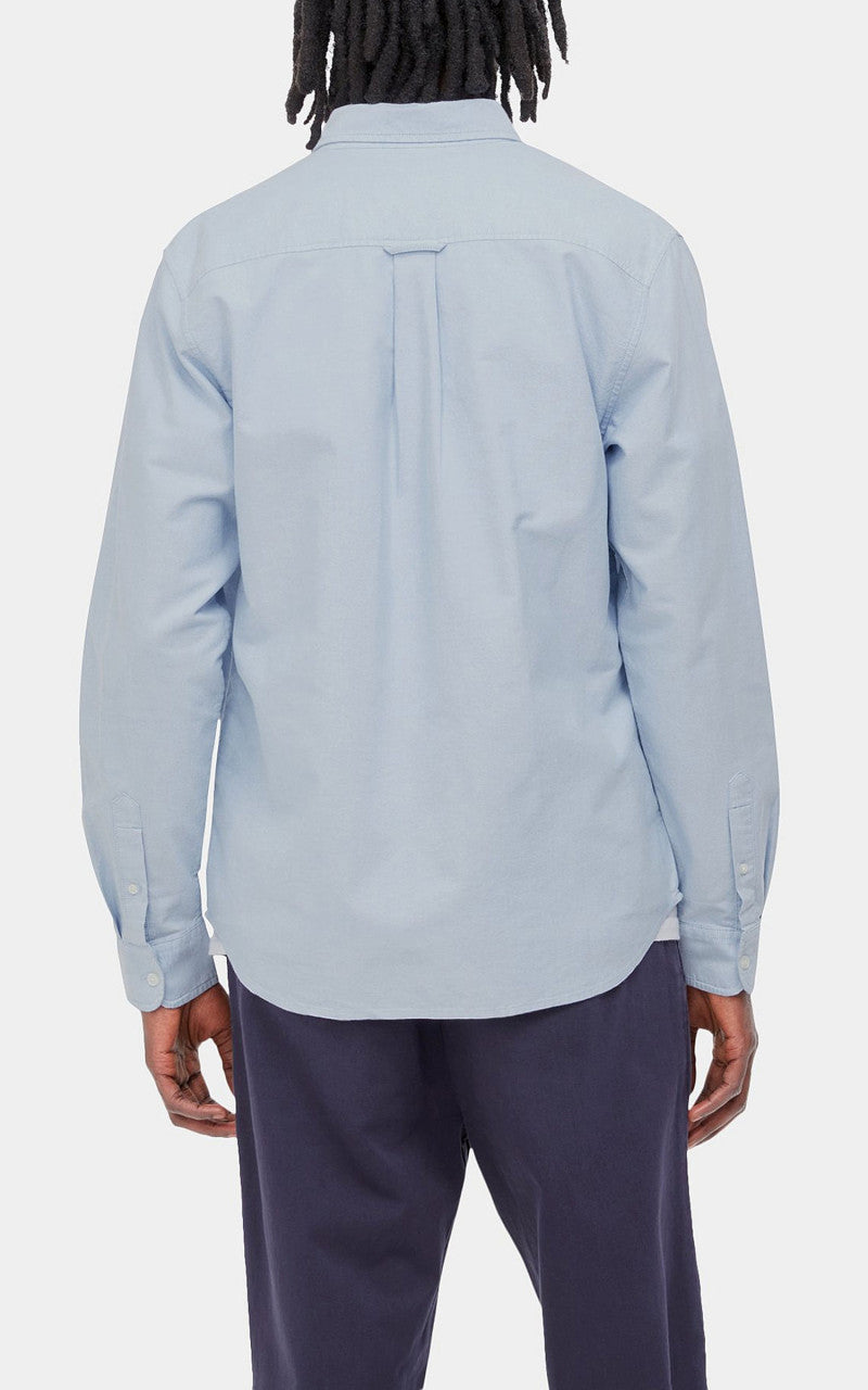 Carhartt WIP L/S C-Logo Shirt Bleach/White