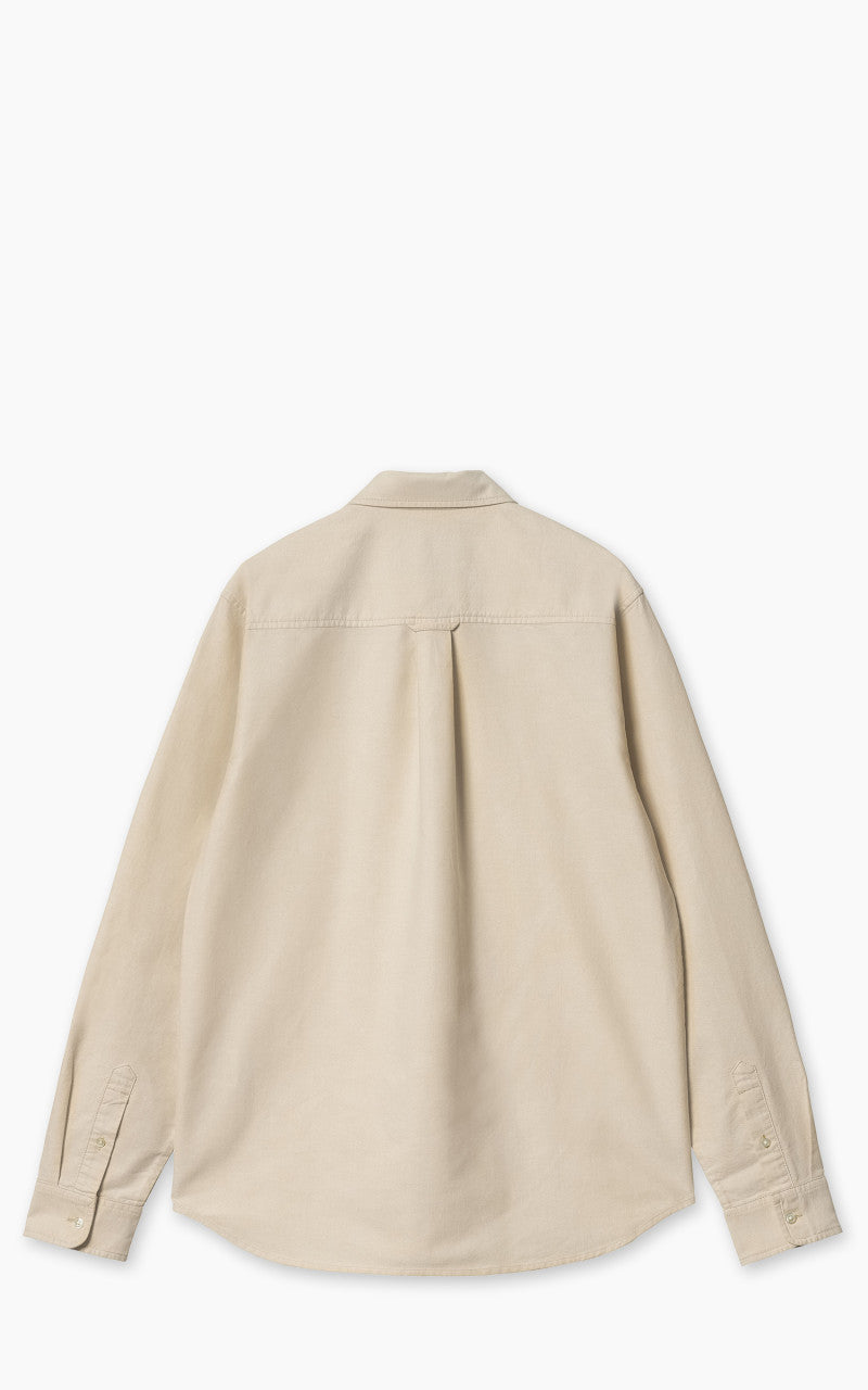Carhartt WIP L/S C-Logo Shirt Cornsilk/White