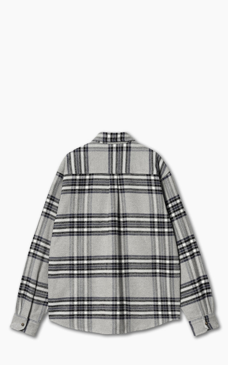 Carhartt WIP L/S Hawkins Shirt Hawkins Check Grey Heather/Blue