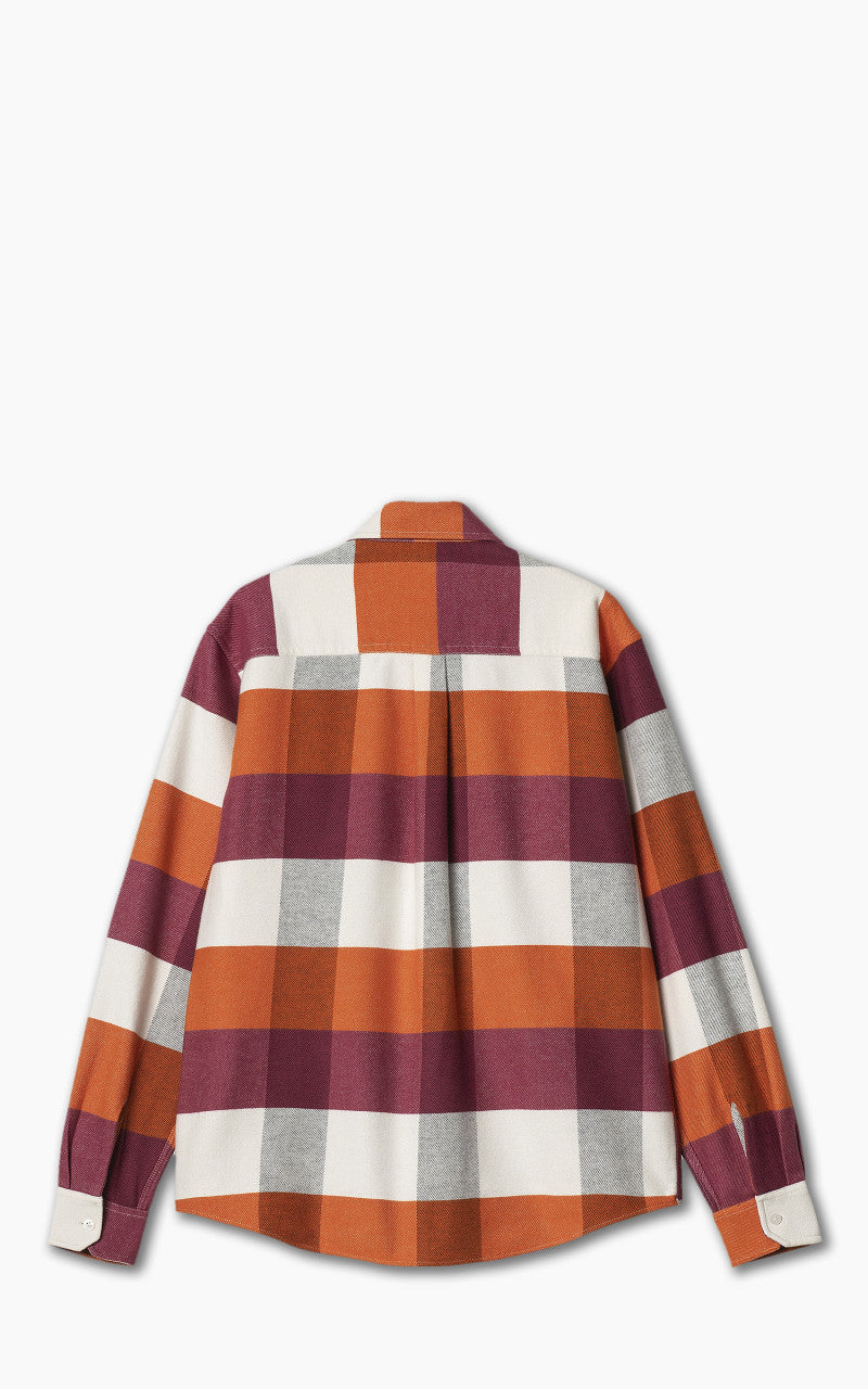 Carhartt WIP L/S Lyman Shirt Lyman Check/Kumquat