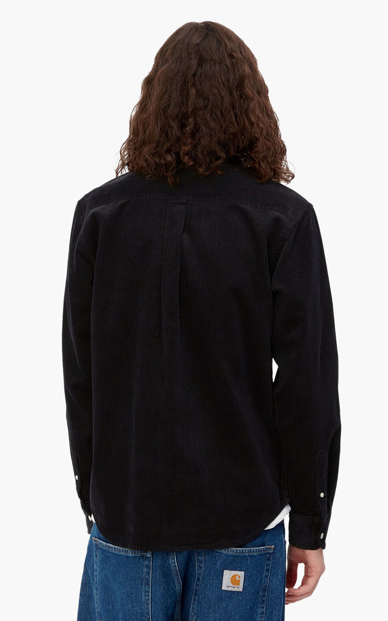 Carhartt WIP L/S Madison Cord Shirt Black/Wax