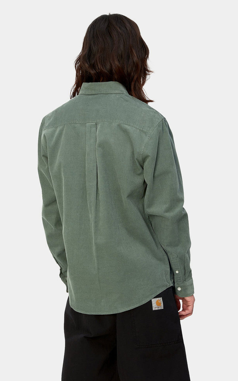 Carhartt WIP L/S Madison Fine Cord Shirt Park/Wax