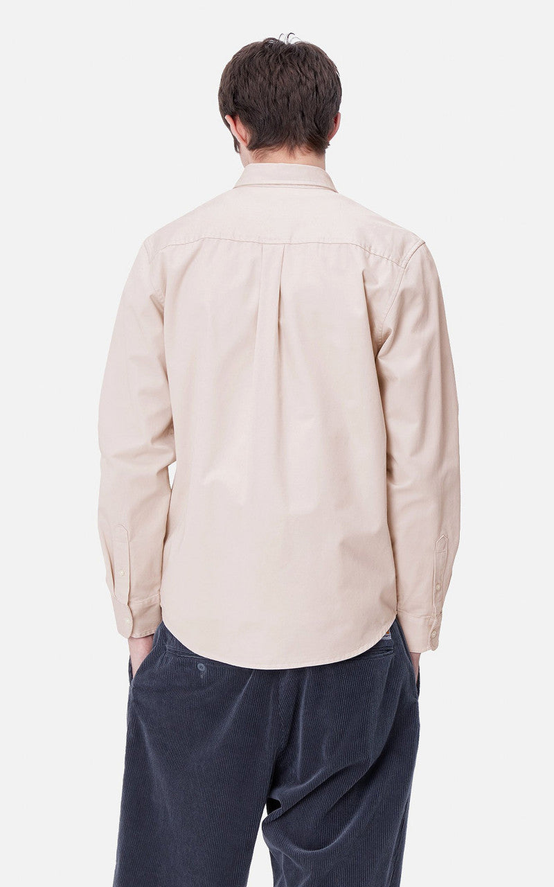 Carhartt WIP L/S Madison Shirt Moonbeam/Black