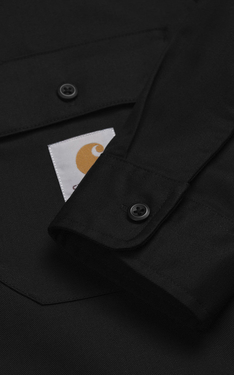 Carhartt WIP L/S Master Shirt Black