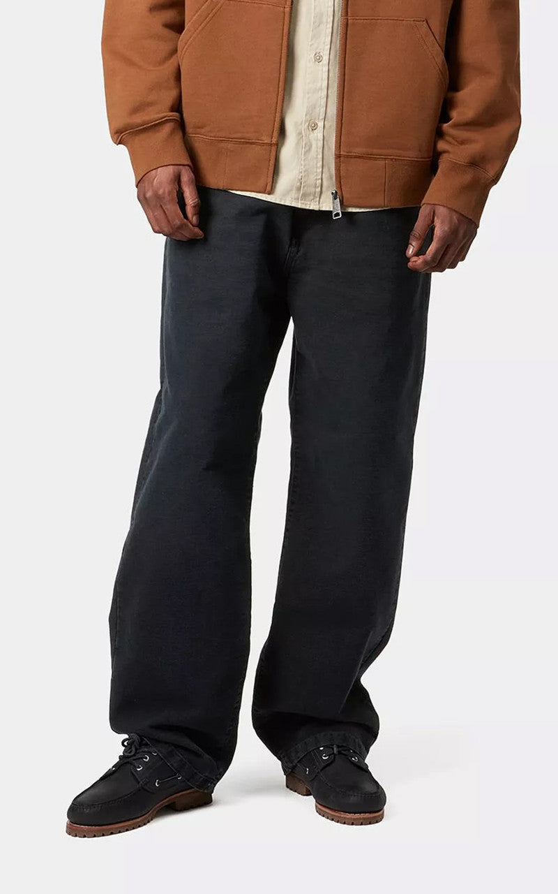 Carhartt WIP Landon Pant Dearborn Canvas Denim Stone Canvas Black