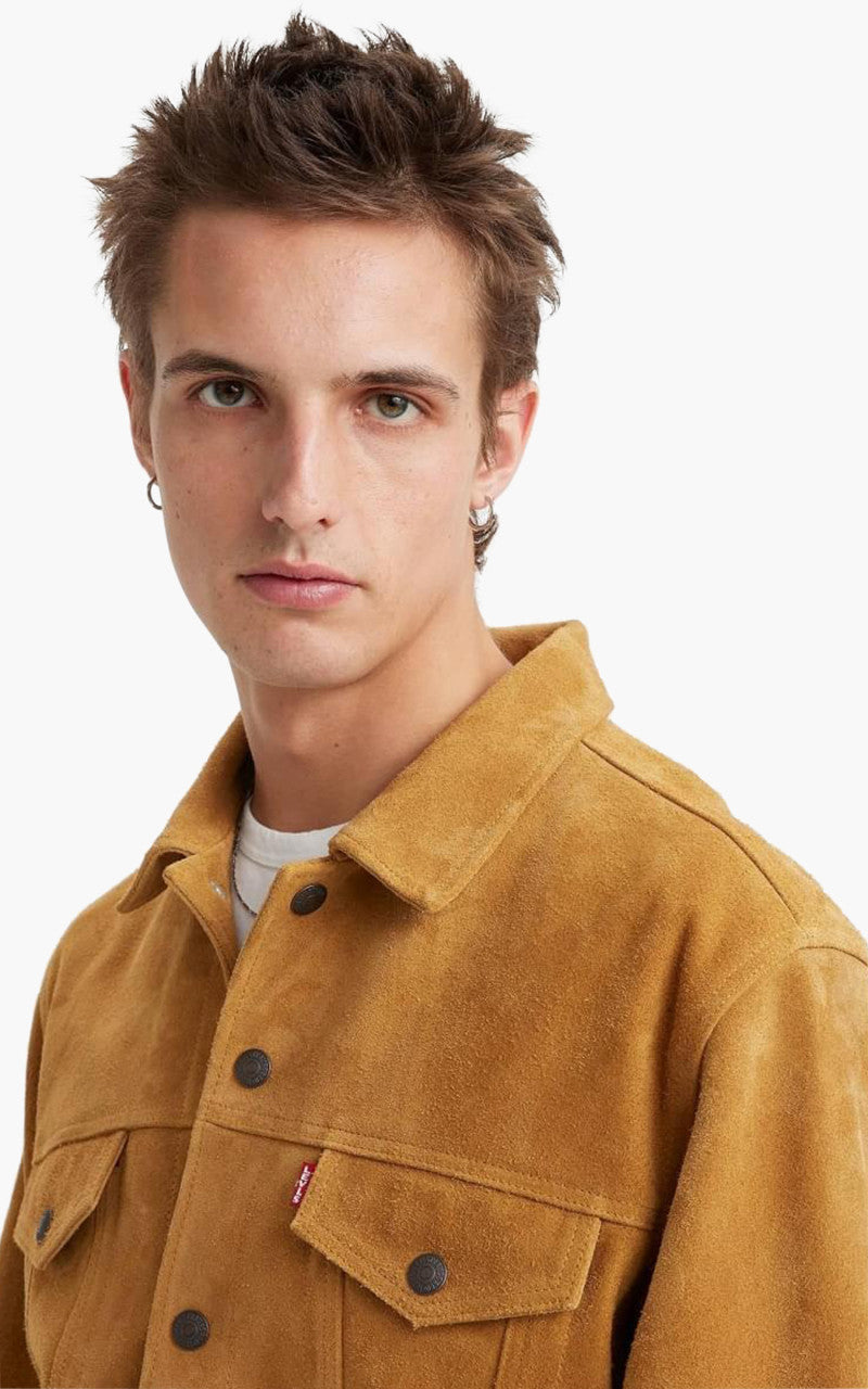 Levi's® Highland Suede Trucker Jacket Brown