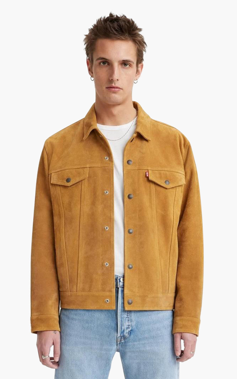 Levi's® Highland Suede Trucker Jacket Brown