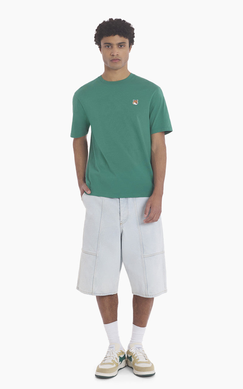 Maison Kitsuné Fox Head Patch Regular T-Shirt Pine