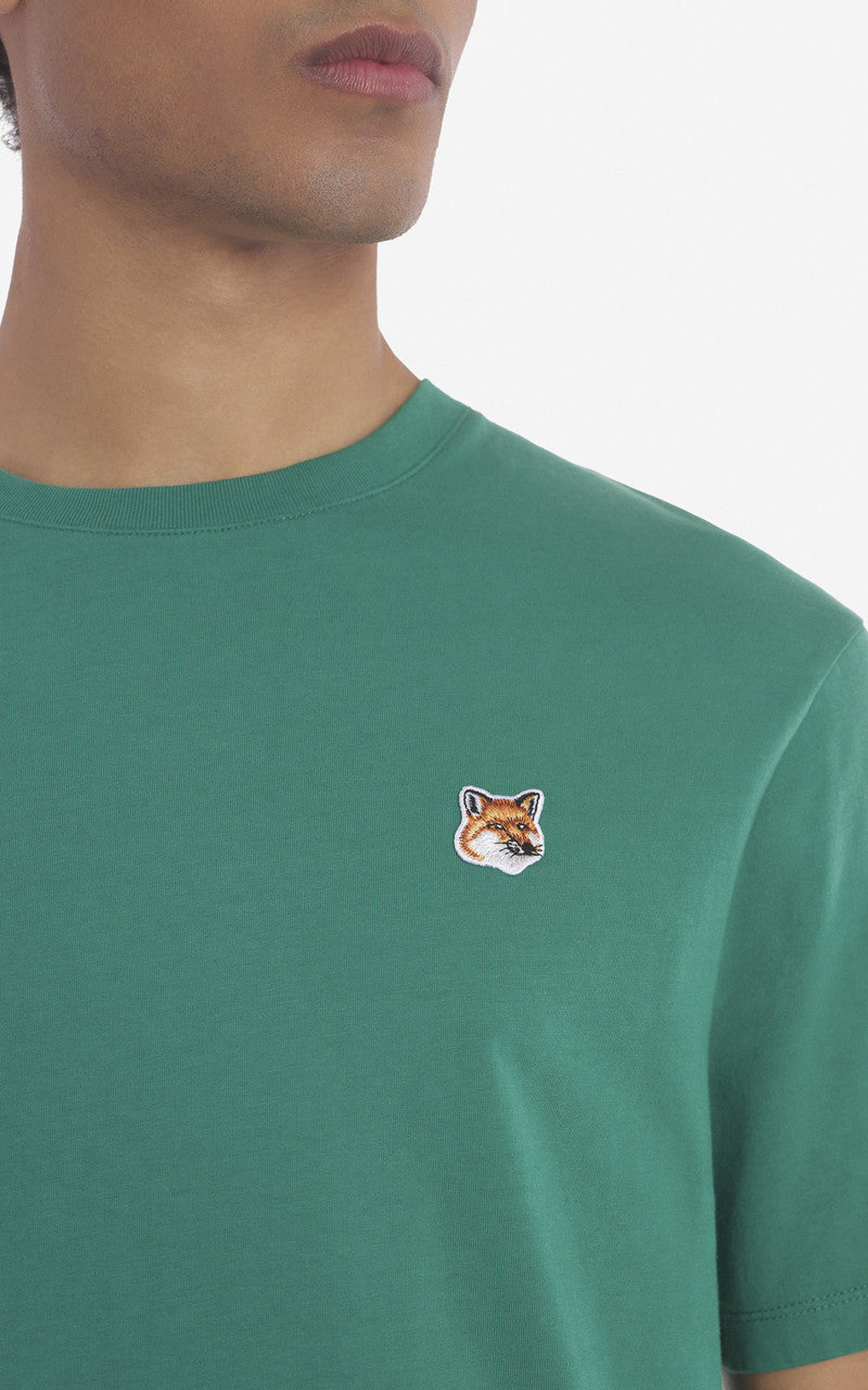 Maison Kitsuné Fox Head Patch Regular T-Shirt Pine
