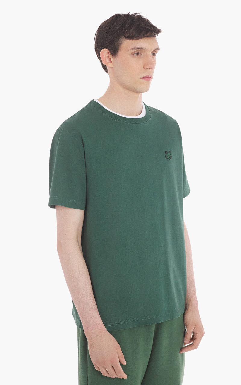Maison Kitsuné Bold Fox Head Patch Comfort T-Shirt Bottle Green