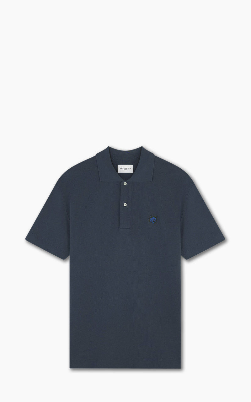 Maison Kitsuné Bold Fox Head Patch Comfort Polo Ink Blue