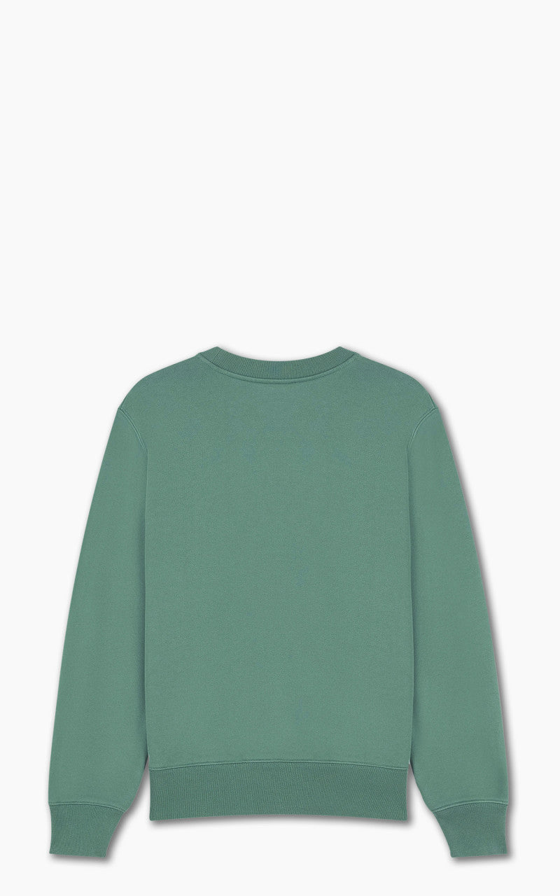 Maison Kitsuné Fox Head Patch Regular Sweatshirt Teal Grey