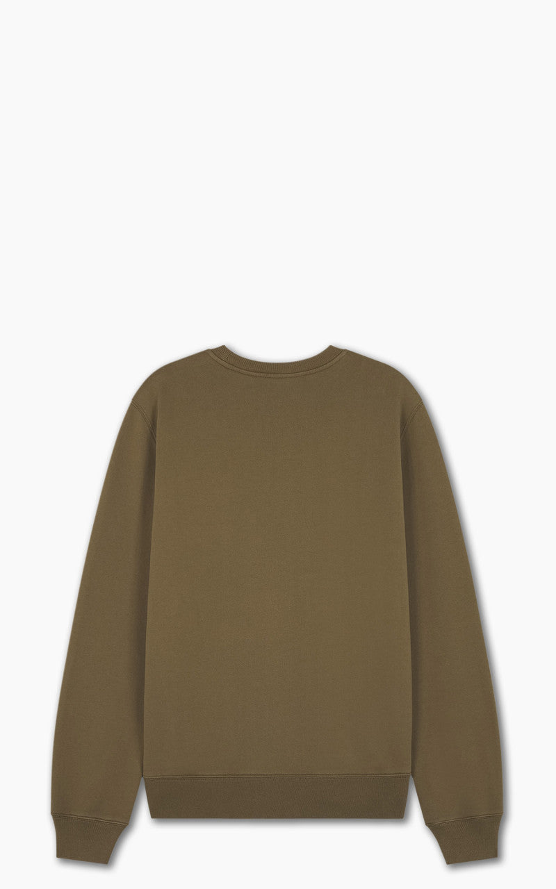 Maison Kitsuné Campus Fox Regular Sweatshirt Khaki