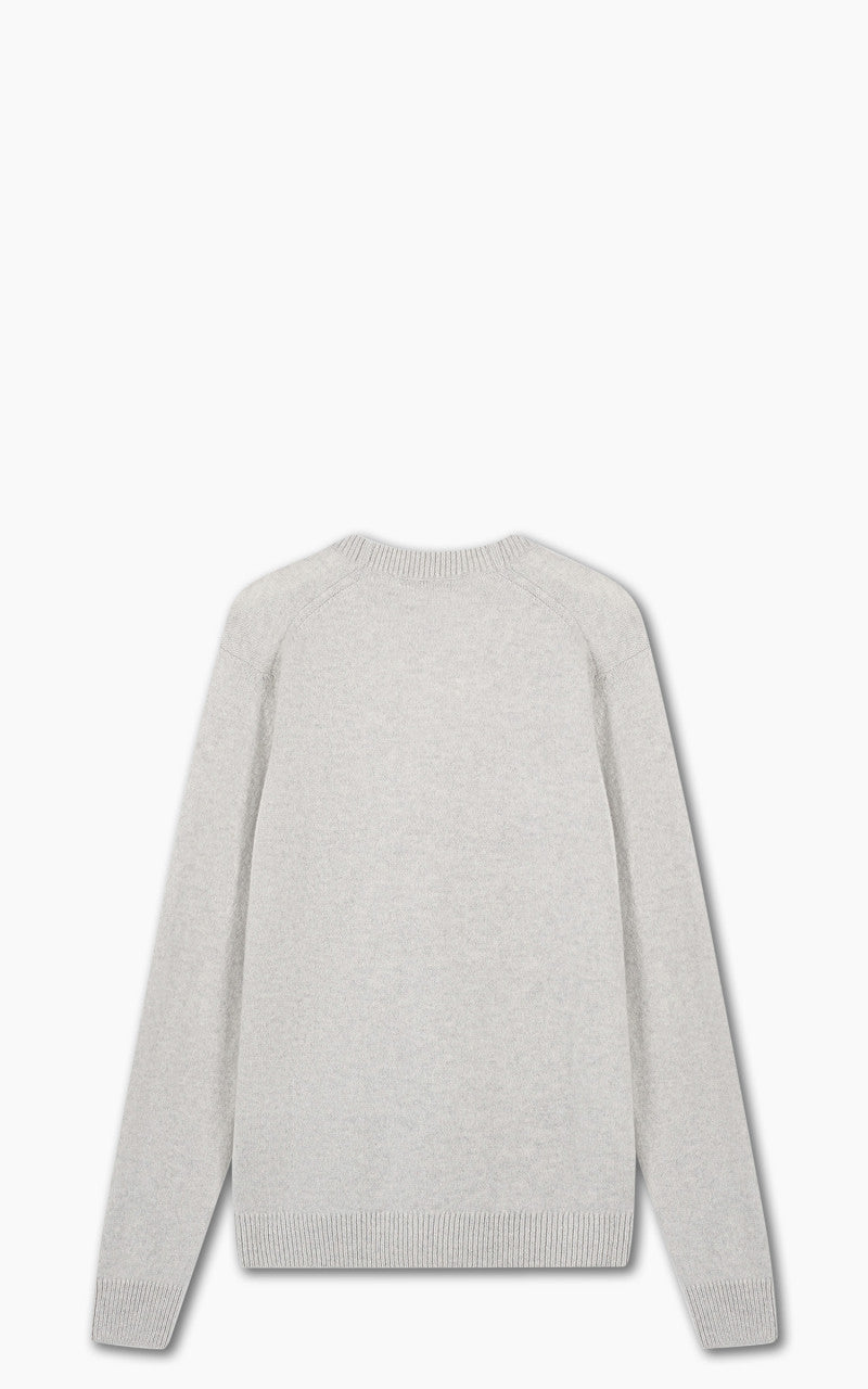 Maison Kitsuné Baby Fox Patch Regular Cardigan Light Grey Melange