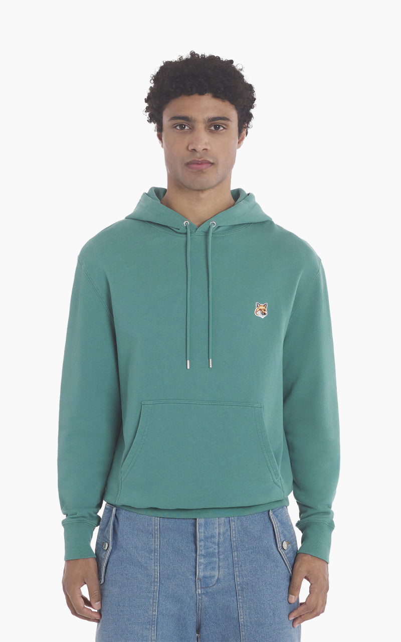 Maison Kitsuné Fox Head Patch Regular Hoodie Pine