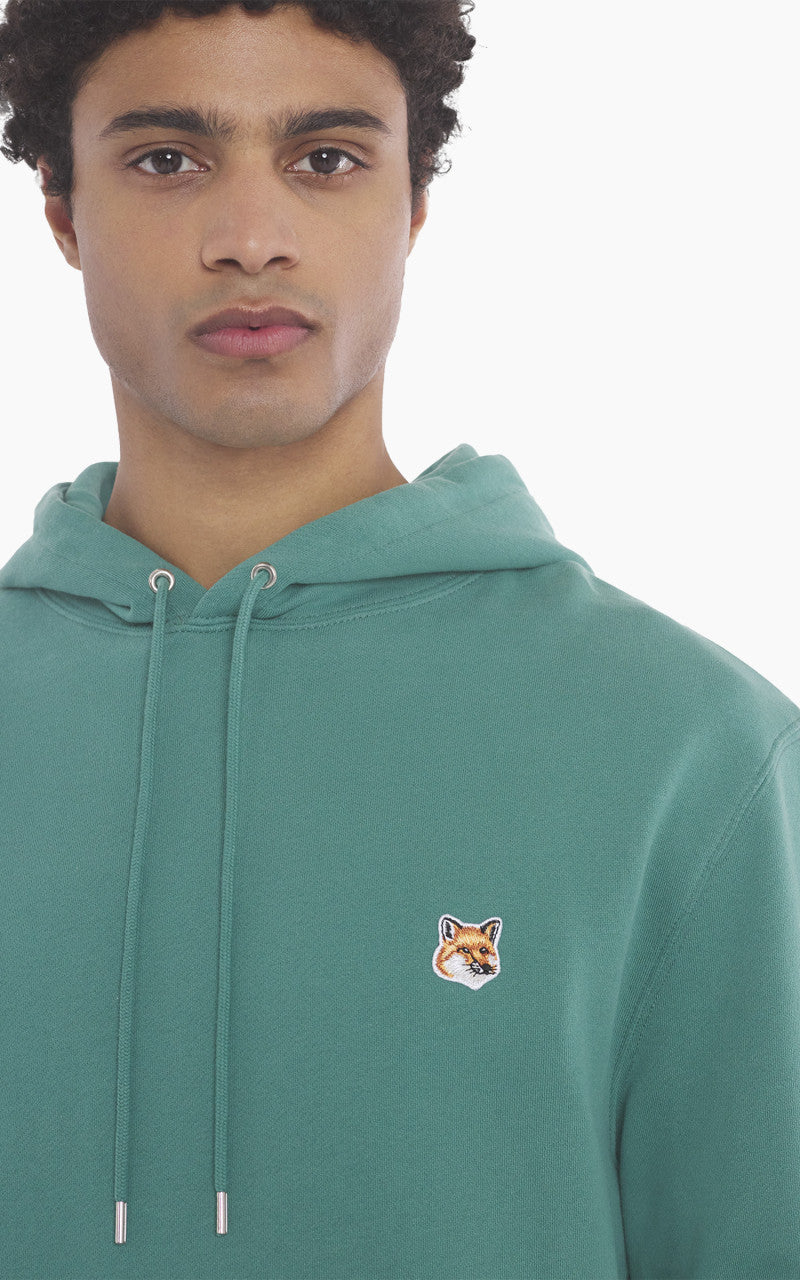 Maison Kitsuné Fox Head Patch Regular Hoodie Pine