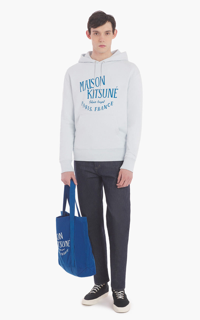 Maison Kitsuné Palais Royal Classic Hoodie Grey Blue