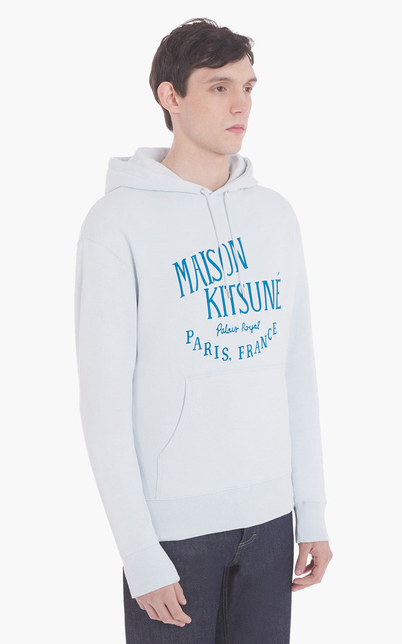 Maison Kitsuné Palais Royal Classic Hoodie Grey Blue