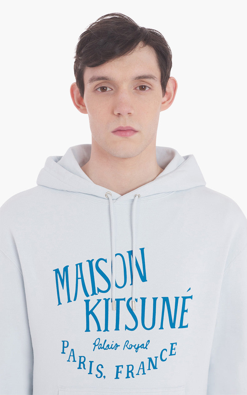 Maison Kitsuné Palais Royal Classic Hoodie Grey Blue