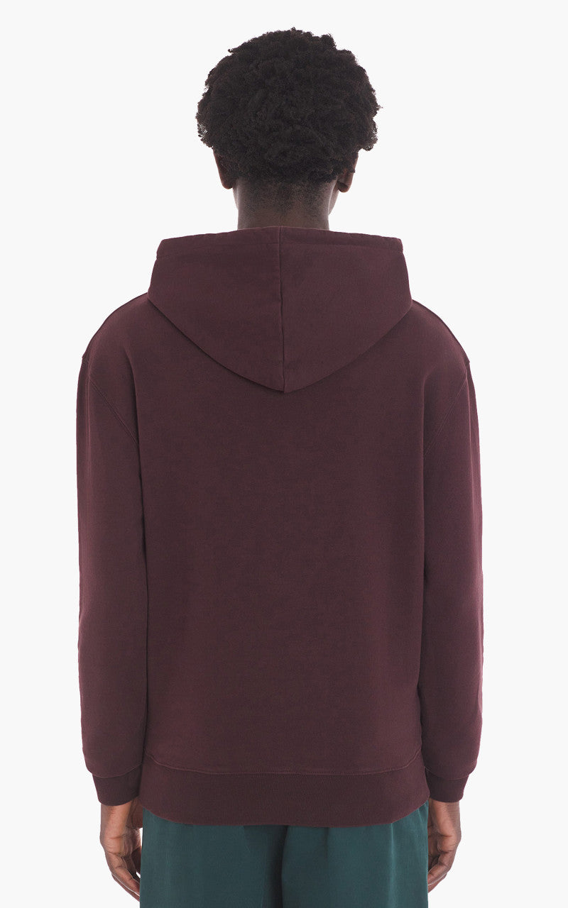 Maison Kitsuné Handwriting Regular Hoodie Dark Chocolate