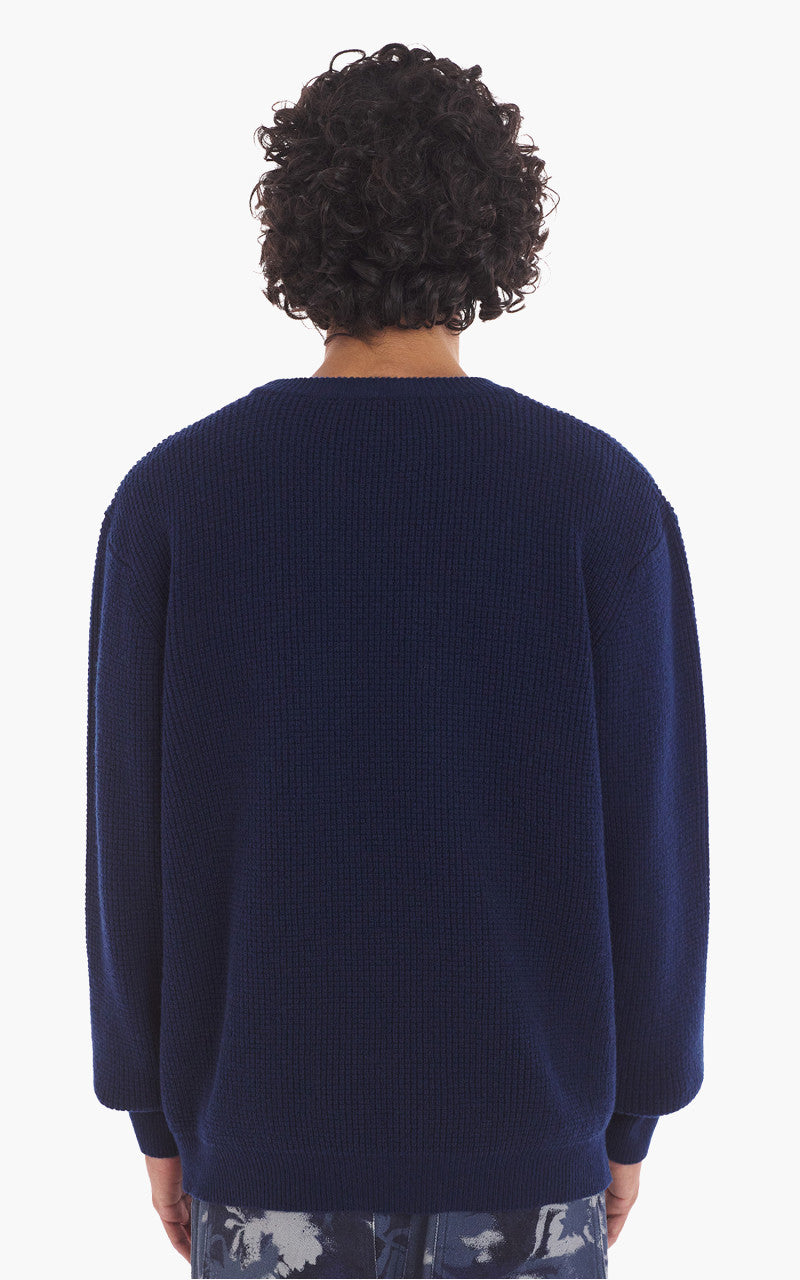Maison Kitsuné Handwriting Comfort Jumper Ink Blue