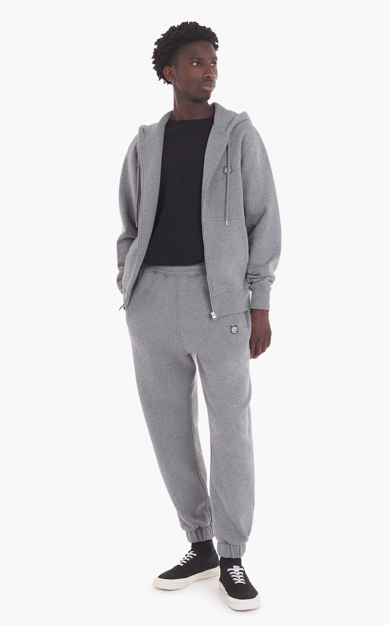 Maison Kitsuné Bold Fox Head Patch Comfort Jog Pants Medium Grey Melange