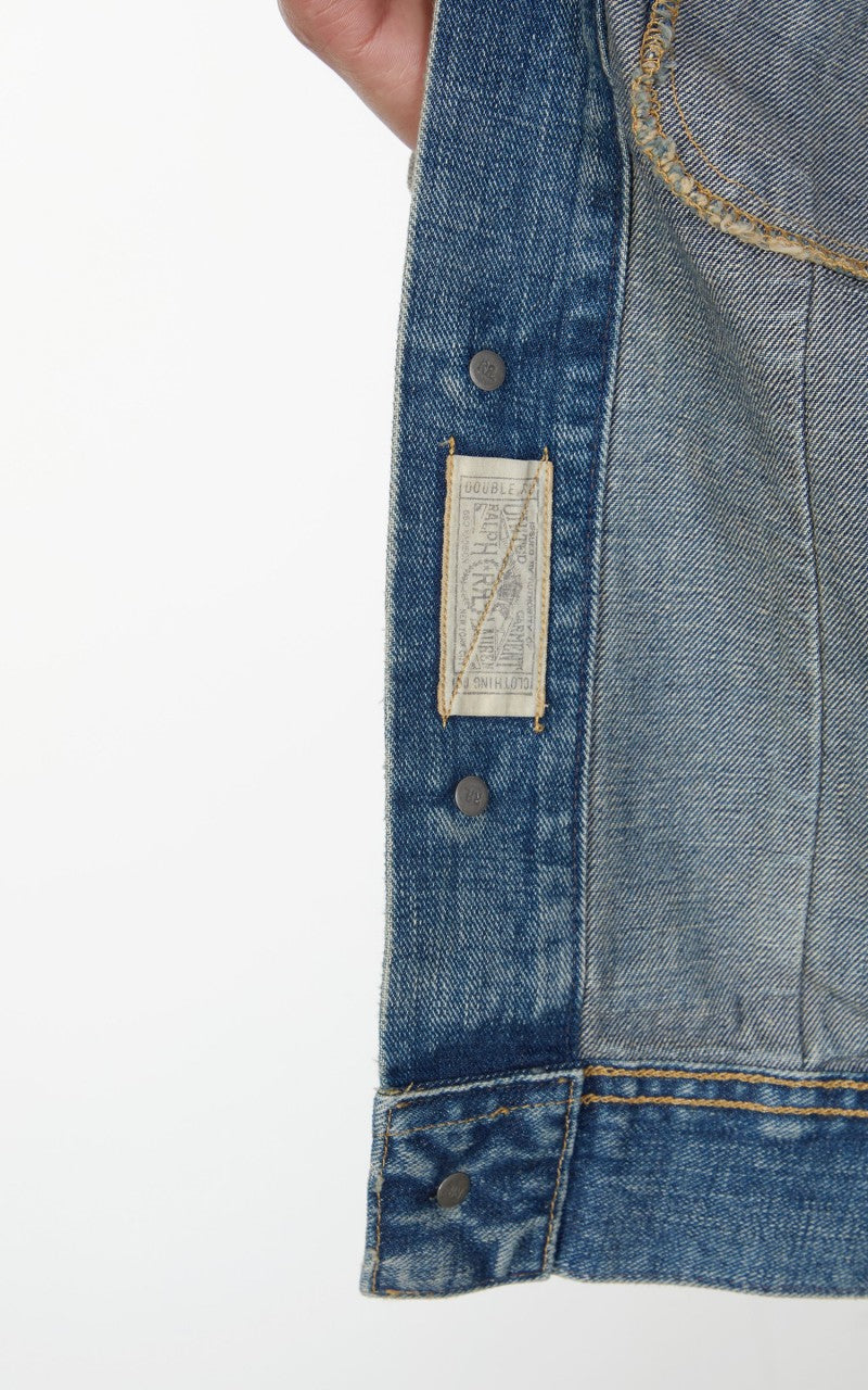 RRL Lot 271 Denim Trucker Jacket Leeland Wash