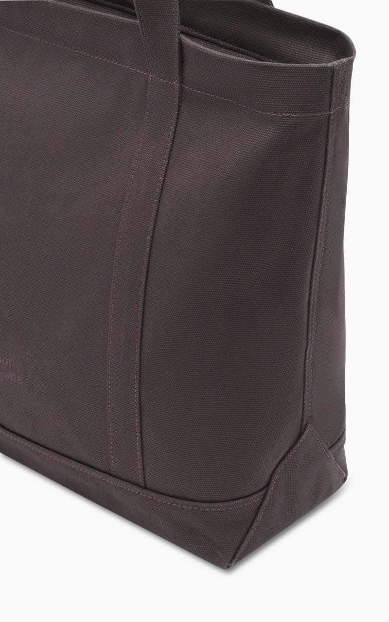 Maison Kitsuné Bold Fox Head Large Tote Bag Pecan Brown