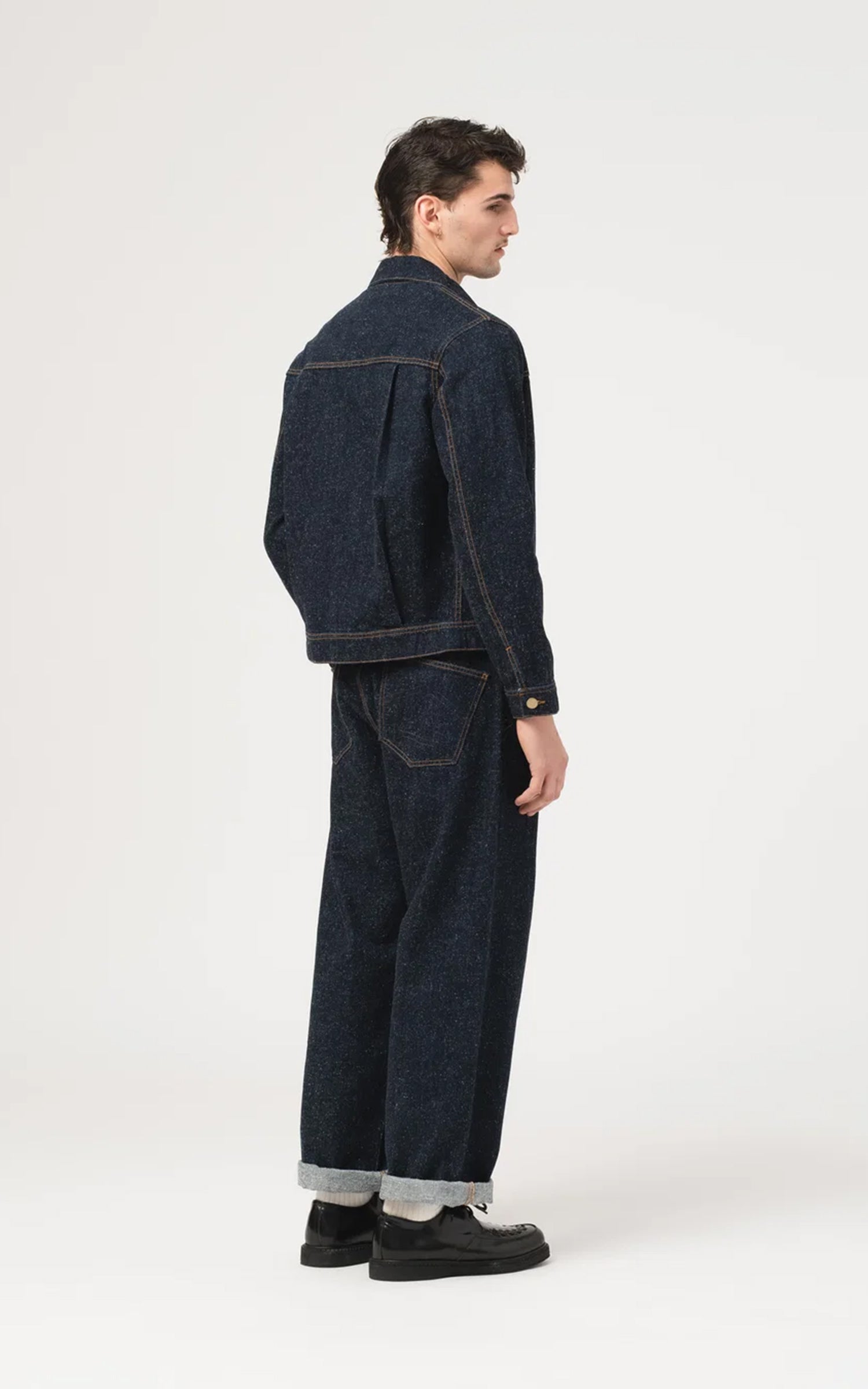 Eat Dust Type Dust 1 Jacket Neppy Denim Indigo