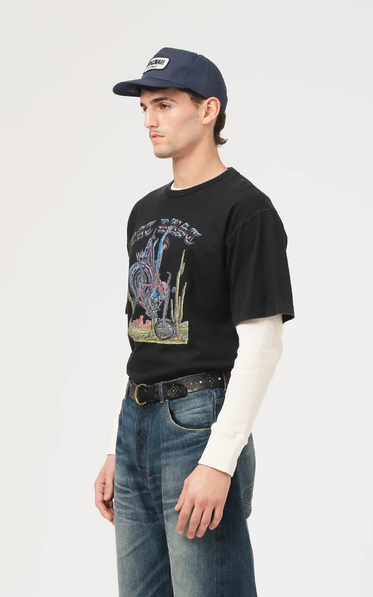 Eat Dust Rodeo T Basic Jersey Black
