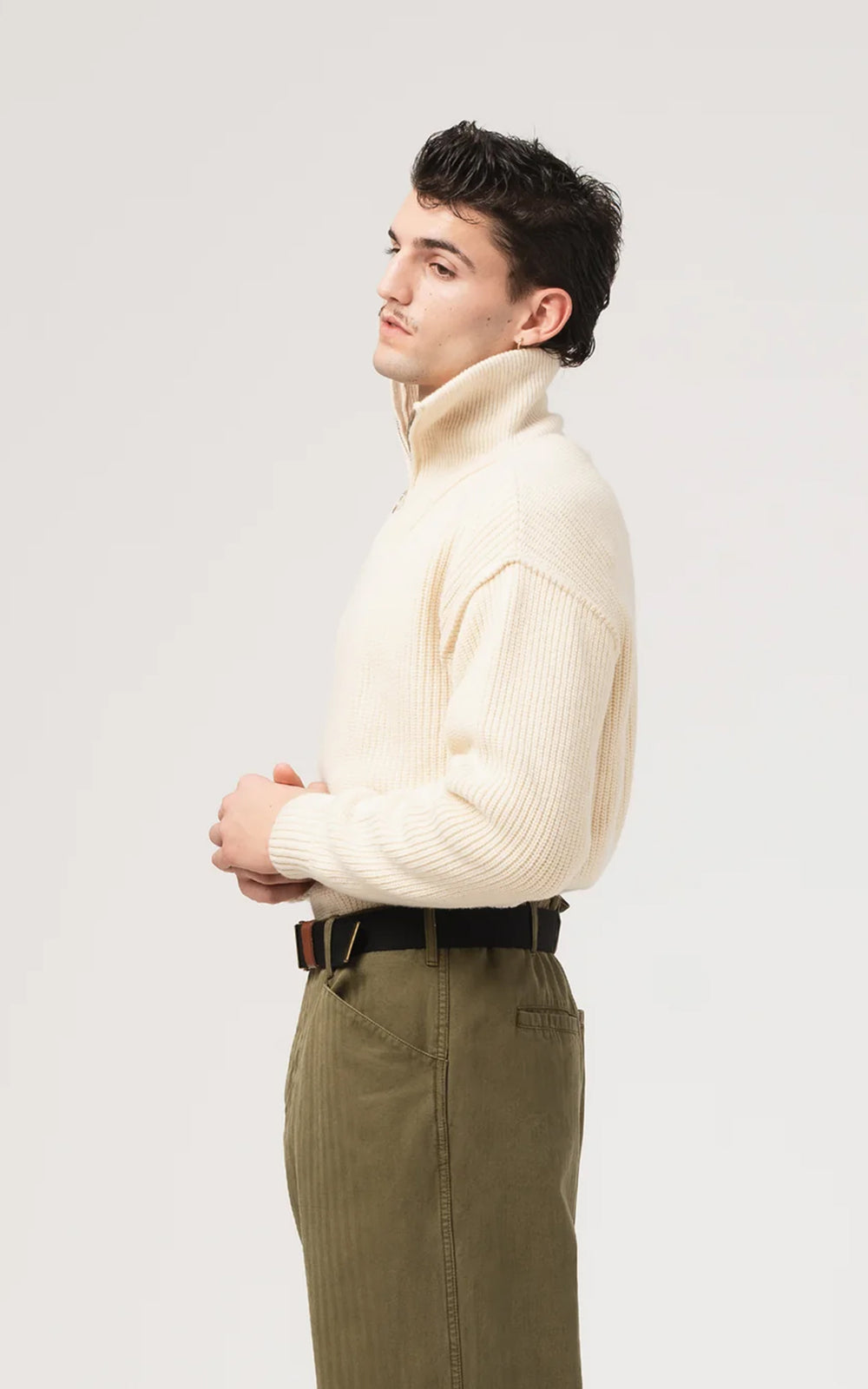 Eat Dust Fly Deck Sweater Yarn Delta Off White