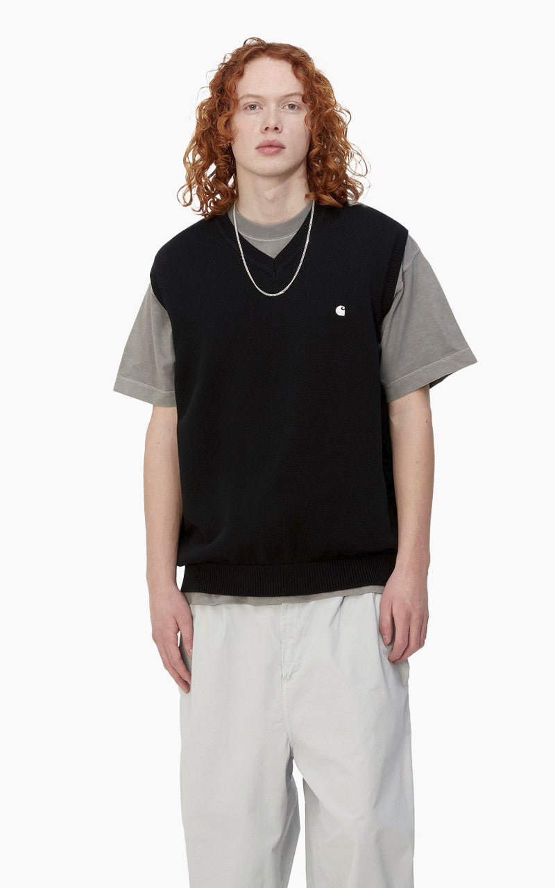 Carhartt WIP Madison Vest Sweater Black/Wax