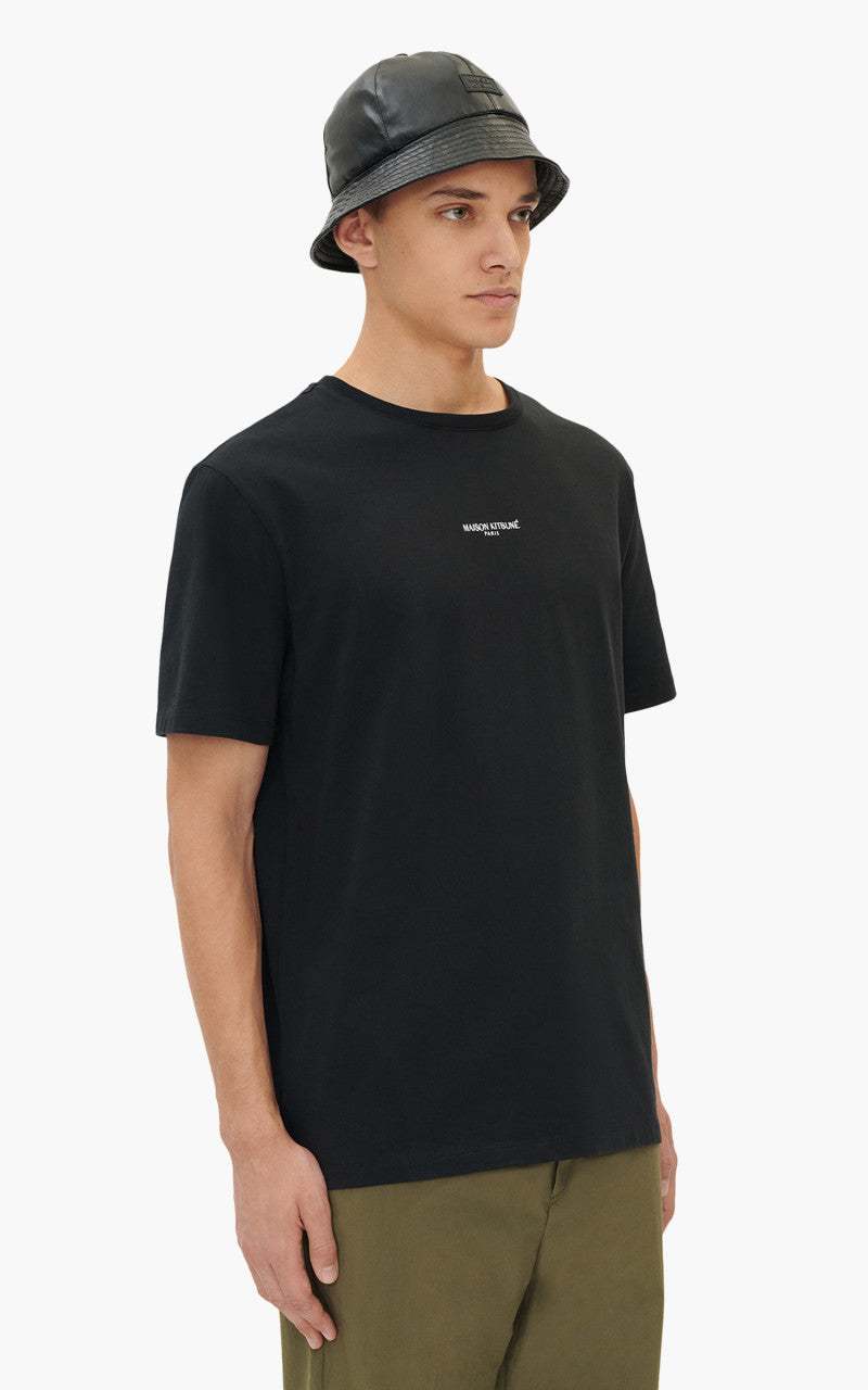 Maison Kitsuné Maison Kitsune Paris Embroidery Relaxed T-Shirt Black