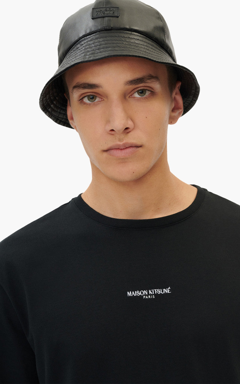 Maison Kitsuné Maison Kitsune Paris Embroidery Relaxed T-Shirt Black