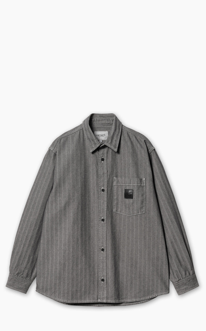 Carhartt WIP Menard Shirt Jacket Monsey Herringbone Grey