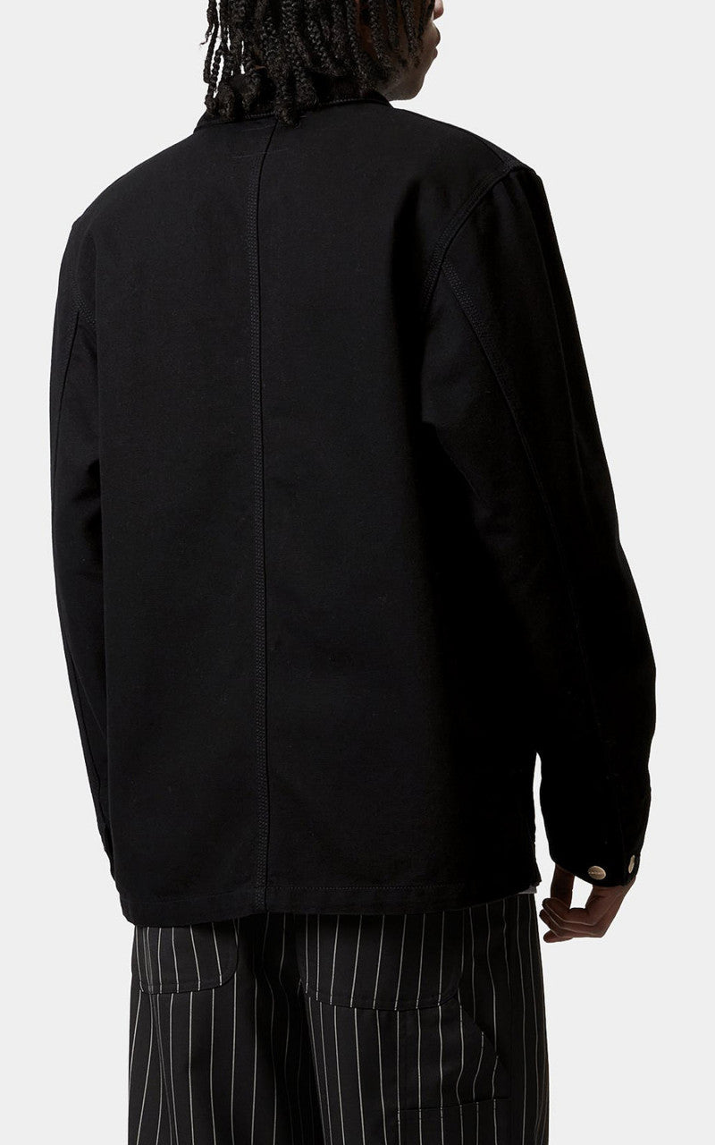 Carhartt WIP Michigan Coat Dearborn Canvas Rinsed Black/Black