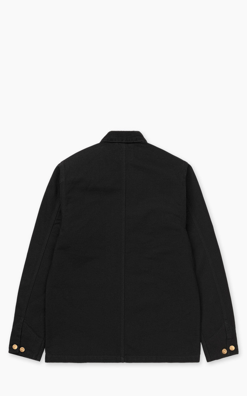 Carhartt WIP Michigan Coat Dearborn Canvas Rinsed Black/Black