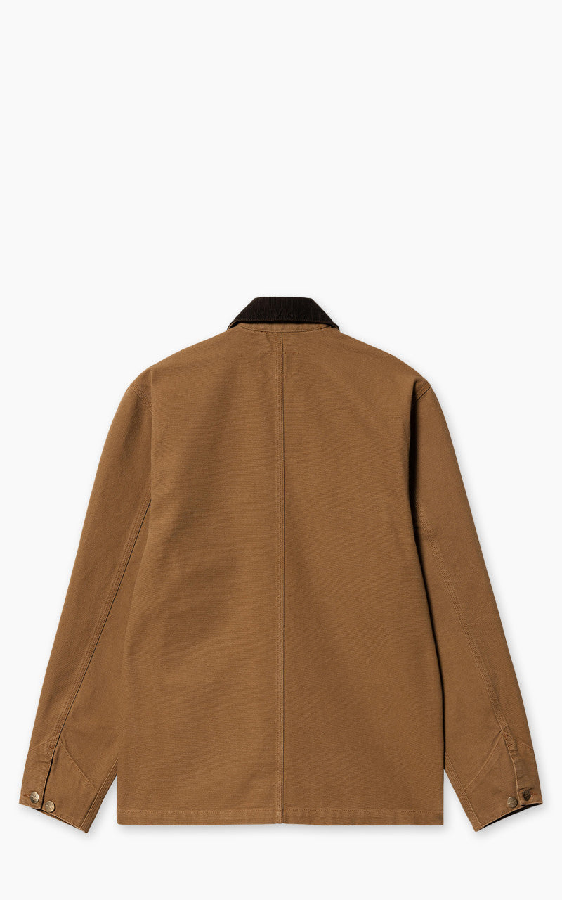 Carhartt WIP Michigan Coat Dearborn Canvas Rinsed Hamilton Brown/Tobacco