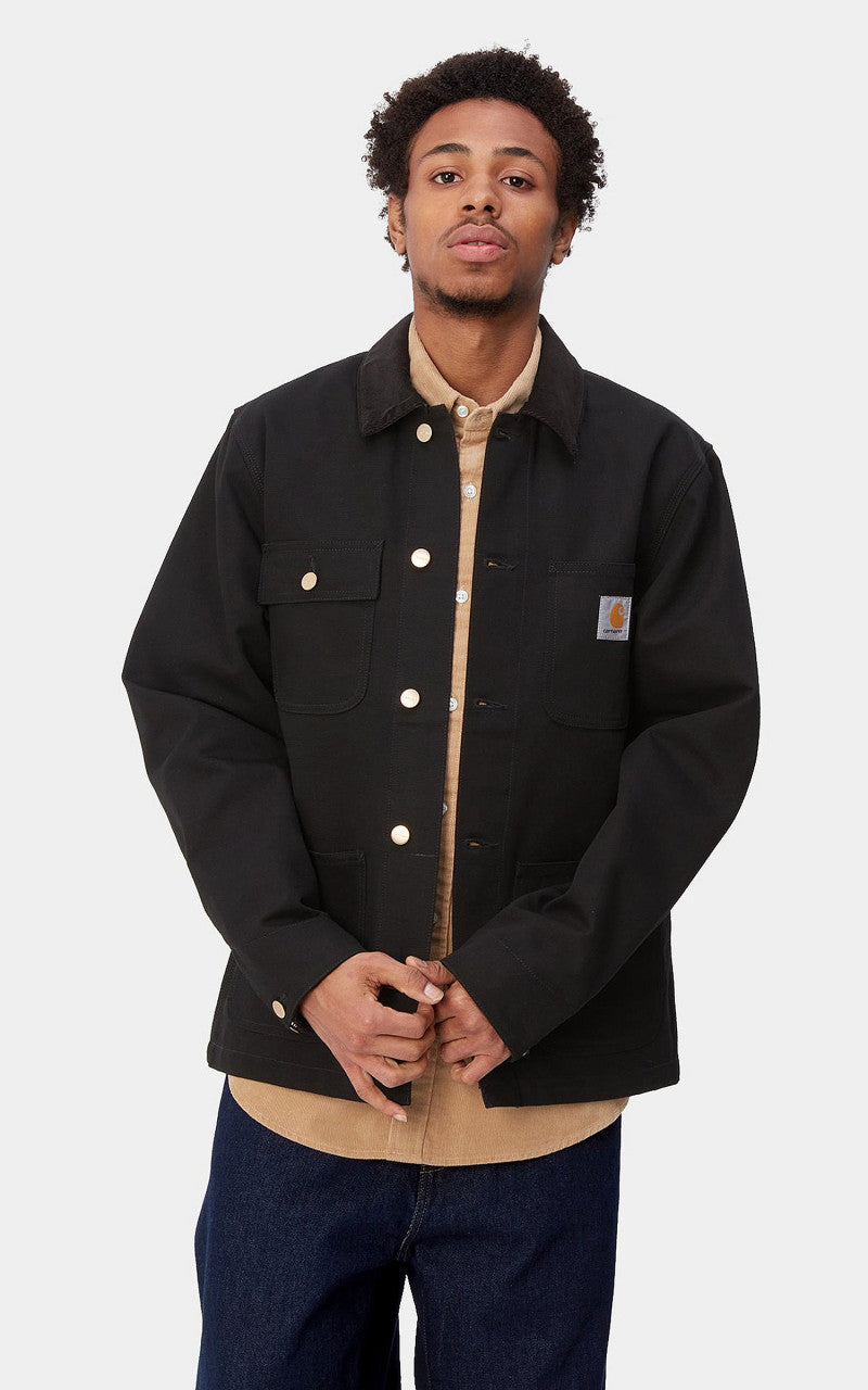 Carhartt WIP Michigan Coat Dearborn Canvas Rigid Black/Black