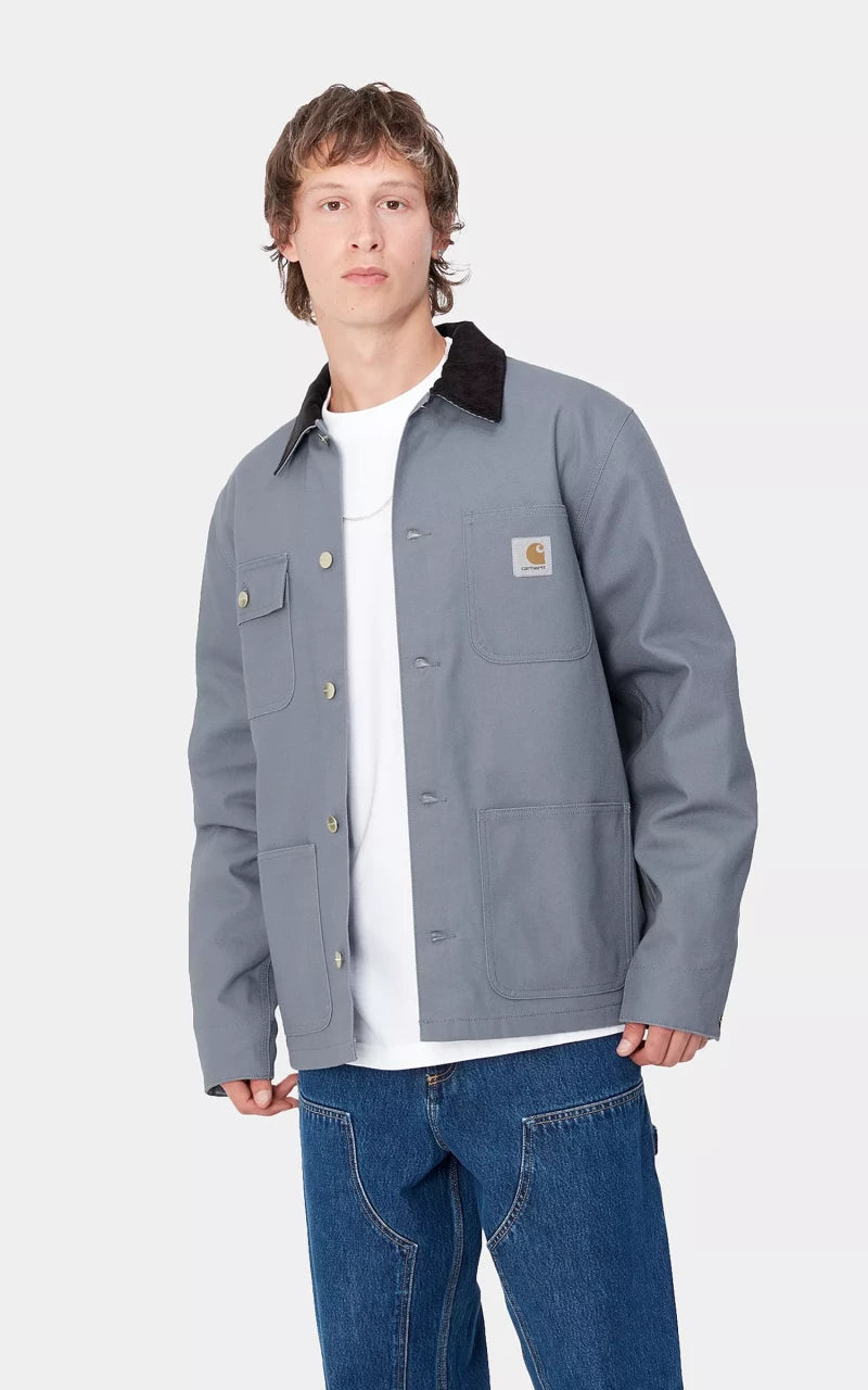 Carhartt WIP Michigan Coat Winter Dearborn Canvas Dove Grey/Black