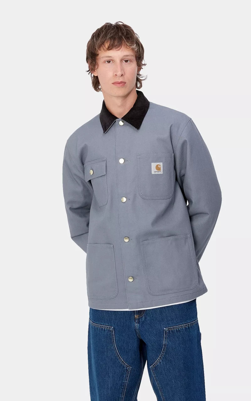 Carhartt WIP Michigan Coat Winter Dearborn Canvas Dove Grey/Black