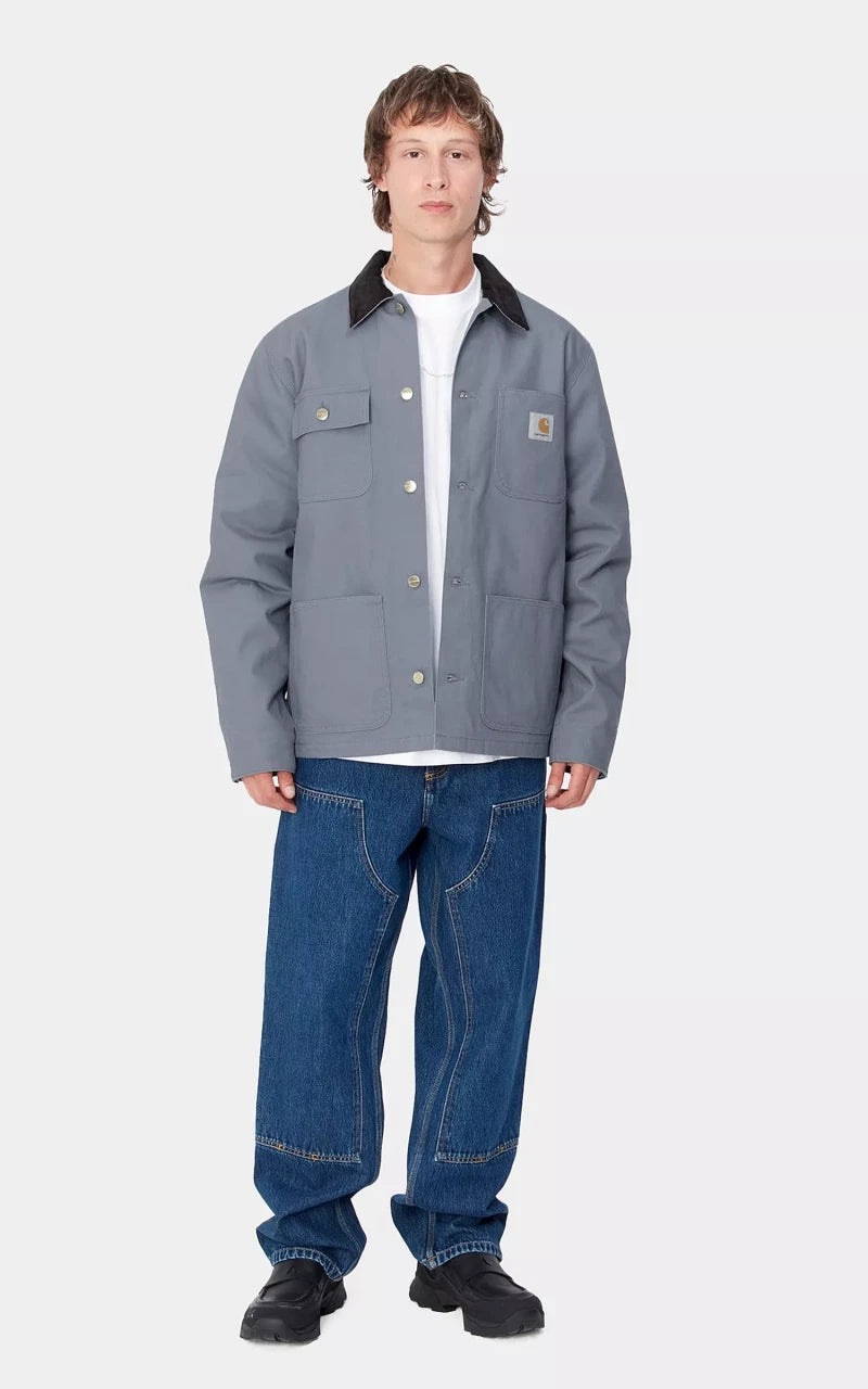Carhartt WIP Michigan Coat Winter Dearborn Canvas Dove Grey/Black